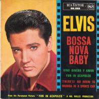 EP 45 RPM (7")  B-O-F  Elvis Presley  "  Bossa Nova Baby  " - Musique De Films