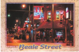 Memphis TN Tennessee, Beale Street Scene, Music Theme, C2000s Vintage Postcard - Memphis