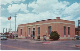 Midland TX Texas, Post Office, Street Scene, Auto, C1950s Vintage Postcard - Autres & Non Classés