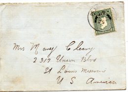 Ireland  Old Cover Mailed To USA - Covers & Documents