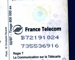 VARIÉTÉS FRANCE TÉLÉCARTE 02 / 97  TÉLÉPHONE D ARSONVAL 1900  F716B  PUCE GEM1A  UTILISÉE 50 UNITÉS - Variétés