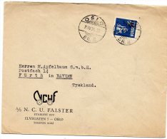 Norway Old Cover Mailed To Germany - Briefe U. Dokumente