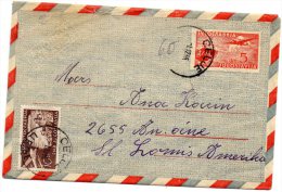 4  Old Air Mail Covers Mailed To USA - Airmail