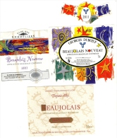 ETIQUETTES  Baujolais    (lot De 3) - Beaujolais