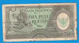 INDONESIA -  50 Rupias 1964  P-96 - Indonésie