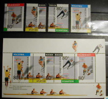 HOLANDA 1992 NETHERLAND - DEPORTES - YVERT Nº 1393-1396 +BLOCK Nº 36 - Nuevos