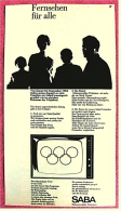 Reklame Werbeanzeige  -  SABA  -  Fernsehen Für Alle  -  Von 1965 - Televisie