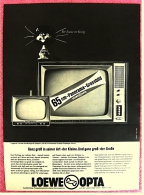 Reklame Werbeanzeige  -  Loewe Opta  -  Ganz Groß In Seier Art - Der Kleine  -  Von 1965 - Fernsehgeräte