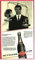 Reklame Werbeanzeige  -  Rüttgers Club  -  Wie Beurteilt Man Einen Sekt?  - Von 1965 - Alkohol