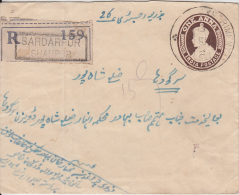 India  1930 KG V  1A  Postal Stationary  Envelope  Registered  EXPERIMENTAL P.O. Used  #  49574  Inde Indien - Briefe