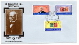 GRENADINES De SAINT VINCENT. N° 162-4 Sur  Enveloppe Premier Jour (FDC)  De 1979. R. Hill. - Rowland Hill