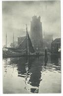 CARTOLINA - IMBARCAZIONE NEI PRESSI DI UN PORTO - DORDRECHT  -  VIAGGIATA  NEL 1911 - OLANDA - Dordrecht