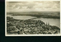 Neuruppin Flugzeugaufnahme Wohngebiet Brücke Panorama Sw 30er - Neuruppin