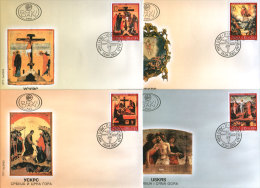 SERBIA And MONTENEGRO 2003 Easter Set FDC - Nuevos