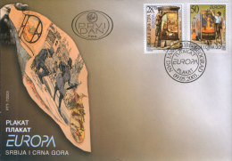 SERBIA And MONTENEGRO 2003 Europa Poster Set FDC - Neufs