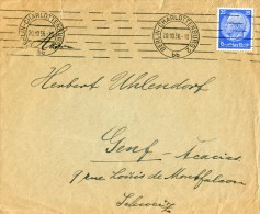 Germany- Cover Posted From Berlin-Charlottenburg Railway Station [20.10.1936 Railway Prk] To Acacias-Geneva/ Switzerland - Altri & Non Classificati