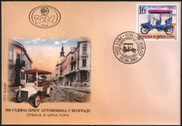 SERBIA And MONTENEGRO 2003 100th Anniversary Of The I Automobile In Belgrade FDC - Ungebraucht