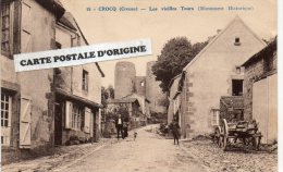 23 - CROCQ - RUE MENANT AUX  VIEILLES TOURS - Crocq