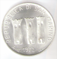 SAN MARINO 500 LIRE 1972 AG - Saint-Marin