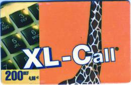 **Télécarte Prépayée BELGE XL CALL"Cou De Giraphe  " 200BEF 4,96€  Utilisée  Qualité TTB **** N° Lot:83710367 - Carte GSM, Ricarica & Prepagata