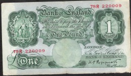 GREAT-BRITAIN P369  1  POUND 1948  #78R Signature Peppiatt  AVF - 1 Pound