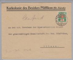 Heimat ZH Kemptthal 1929-11-02 Portofreiheit-Brief Zu#12A Gr#912 10Rp. Kurkolonie Bez.Pfäffikon - Franchigia