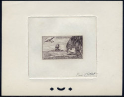 NOUVELLE CALEDONIE PA N°72 EPREUVE D´ARTISTE AVION,BATEAU COULEUR EN SEPIA - Imperforates, Proofs & Errors