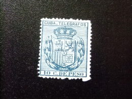 CUBA 1896 ESCUDO DE ESPAÑA  Edifil Nº 82  * MH   Yvert Nº 79 * MH SELLO DE TELEGRAFOS - Kuba (1874-1898)