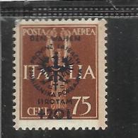 OCCUPAZIONE ITALIANA LUBIANA TEDESCA 1944 PRO ORFANI SOPRASTAMPATO D' ITALIA ITALY OVERPRINTED CENT. 75 + 20 LIRE  MNH - Occup. Tedesca: Lubiana