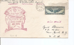 USA ( FAM 18 De 1939 Avec Vignette Privée De L'exposition De New-York En Fermeture à Voir) - Lettres & Documents