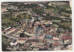 CLICHE PEU COURANT CPSM COLORISEE L´HERMENAULT, VUE GENERALE AERIENNE, VENDEE 85 - L'Hermenault