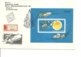 Espace ( FDC De Hongrie De 1965 Avec BF Non Dentelé Voyagé En Recommandé Vers L'Allemagne à Voir) - Europe