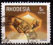 RHODESIA 1978 Gemstones - 5c. - Citrine   FU - Rhodésie (1964-1980)