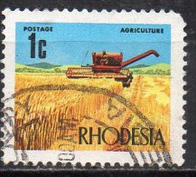 RHODESIA 1970 Decimal Currency 1c. - Harvesting Wheat  FU - Rhodésie (1964-1980)