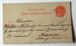 UNGARN : Magyar Kir Posta Zart-levelezo Lap- 1916 ??? 5 Filler-- - Storia Postale