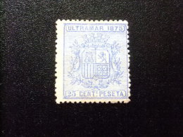 CUBA 1875  - ESCUDO DE ESPAÑA    --     Edifil Nº 33  * MH   -- Yvert Nº 10 * MH SIN GOMA - Kuba (1874-1898)