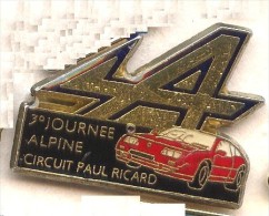 VP14 Pin's RENAULT ALPINE  PAUL RICARD Non Signé Achat Immédiat Immédiat - Renault
