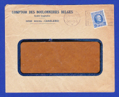 ENVELOPPE --  CACHET - CHARLEROI - 7.XII.1928 - Lettres & Documents
