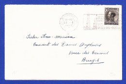 ENVELOPPE --  CACHET - BRUDGE - 23.1.1937 - Lettres & Documents