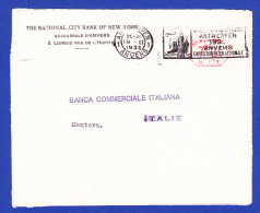 ENVELOPPE --  CACHET - ANTWERPEN . 1. ANVERS - 19.11.1930  -  2 SCANS - Lettres & Documents