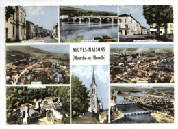 Neuves-Maions, 8 Vues, 1971, Rue Du Capitaine Caillon, Pont, Vue Générale, Mine Du Val De Fer, église, Carrefour... - Neuves Maisons