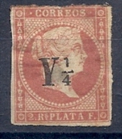 130605424  COLCU ESP.  EDIFIL  Nº  10 (CAT 345 €)  WITH  PEELING  MH - Cuba (1874-1898)