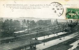 JUVISY SUR ORGE - 38. JUVISY-SUR-ORGE (S.-et-O.) - La Plus Grande Gare Du Monde - 2è Vue Panoramique Prise Du Pylône De - Juvisy-sur-Orge
