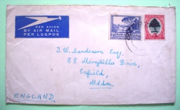 South Africa 1960 Cover To England - Orange Tree - Groote Schuur Landscape With Tree - Storia Postale