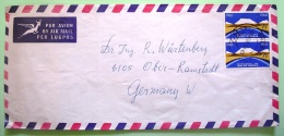 South Africa 1966 Cover To Germany - Table Mountain - Pair - Lettres & Documents