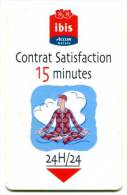 @ + CLEF D´HÔTEL : IBIS - FRANCE : CONTRAT SATISFACTION. - Hotel Key Cards