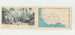 LIVRET DE 2 CPA  : HAUTE VOLTA ET SENEGAL + CARTE AFRIQUE -ECRITE 1931- 3 SCANS - - Burkina Faso