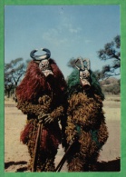 MASQUES AFRICAINS DE HAUTE VOLTA - DANSEURS BOBO A HOUNDE - Carte  Adressée à Un Docteur En 1966 - Burkina Faso