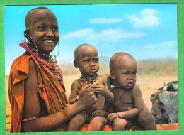 ZAMBIE - MERE MASAÏ Avec SES ENFANTS - Carte De 1968 - Zambia