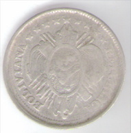 BOLIVIA 20 CENTAVOS 1887 AG - Bolivië